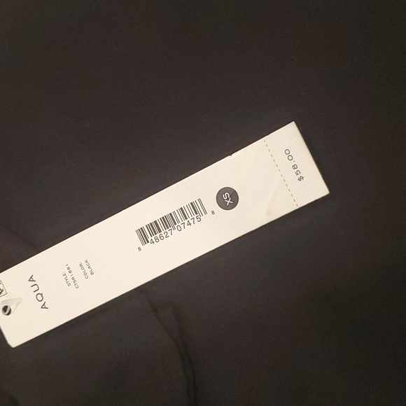 Aqua spaghetti strap laced in the back tank top - Picture 6 of 6